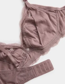 Jasmine Lace Non Wired Maternity Nursing Bra B-H