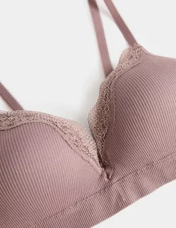 Jasmine Lace Seamfree Non Wired Plunge Bra (A-E)