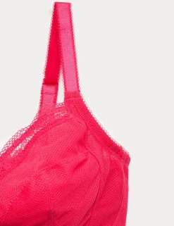 Jasmine Lace Trim Non Wired Bralette F+