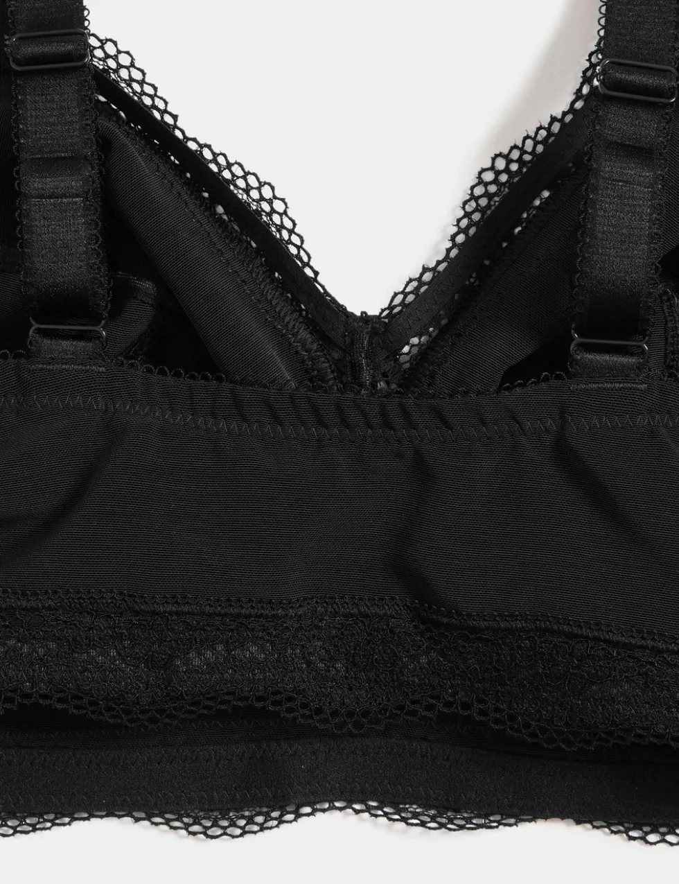Jasmine Lace Trim Non Wired Bralette F+