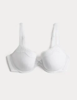 Jasmine Lace Wired Demi Cup Bra (A-E)