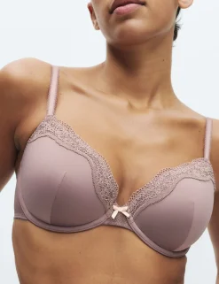 Jasmine Lace Wired Demi Cup Bra (A-E)