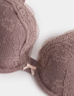 Jasmine Lace Wired Plunge Bra A-E
