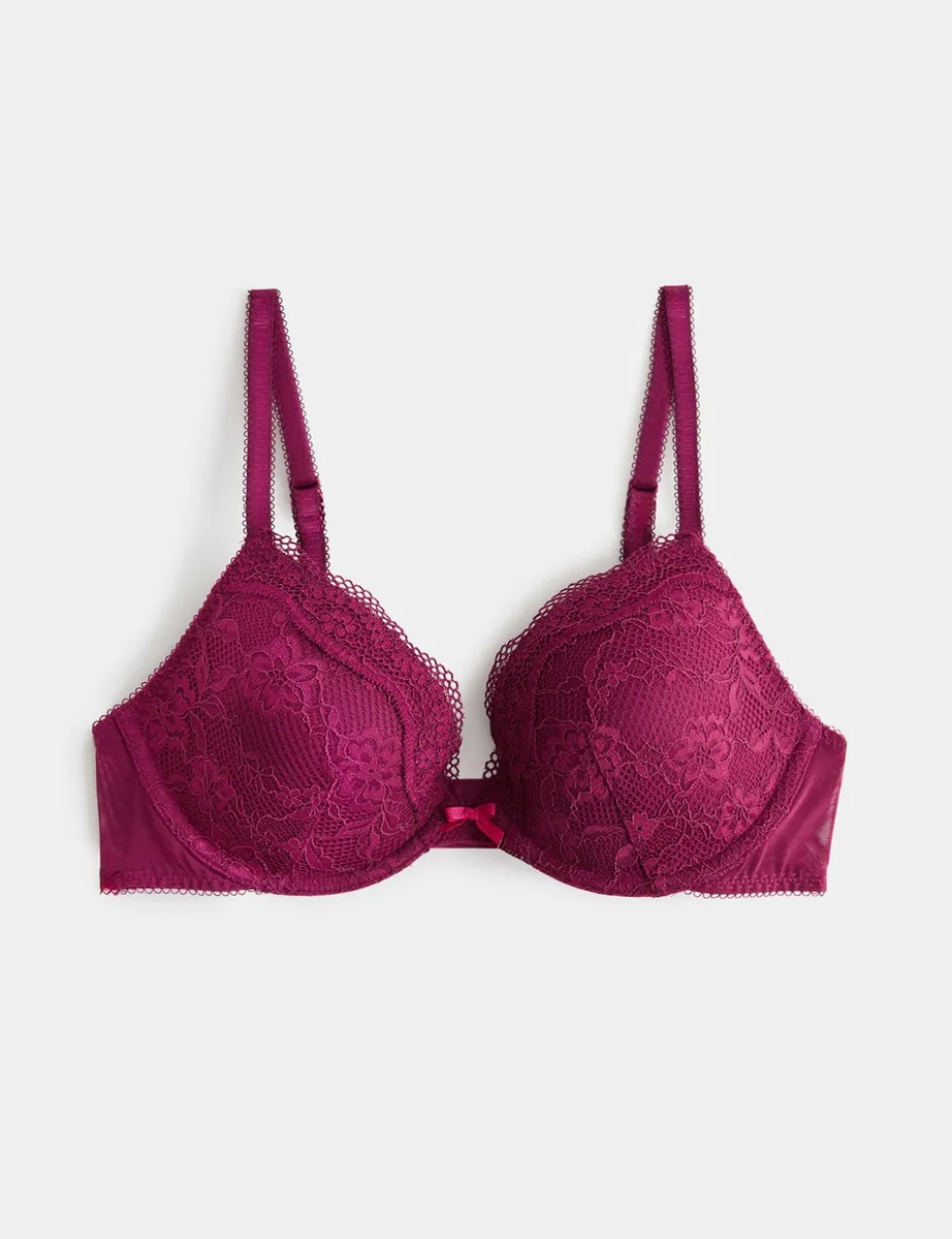 Jasmine Lace Wired Plunge Bra A-E