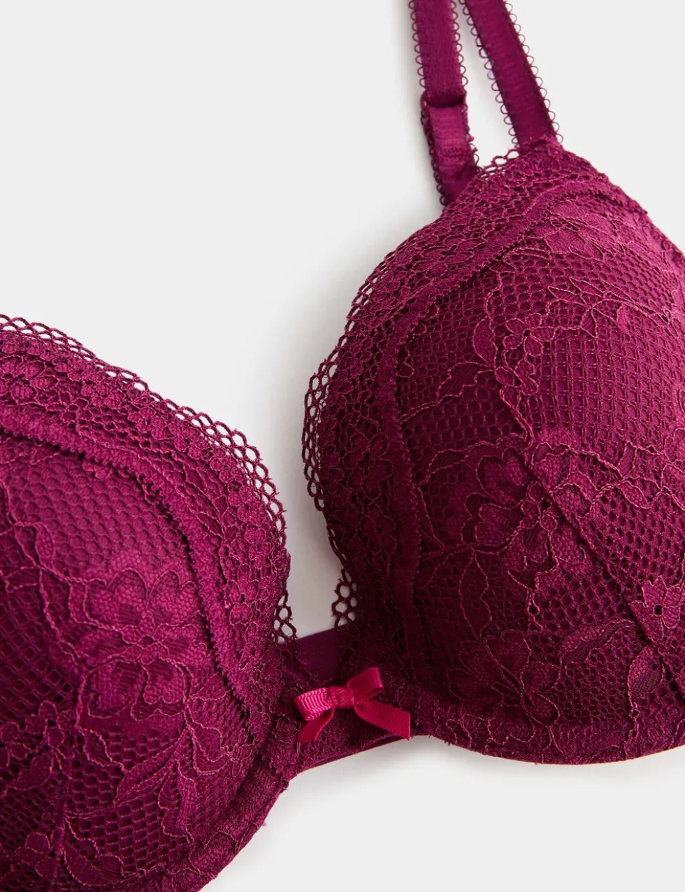Jasmine Lace Wired Plunge Bra A-E