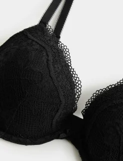 Jasmine Lace Wired Plunge Bra A-E