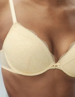Jasmine Lace Wired Plunge Bra A-E