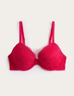 Jasmine Lace Wired Plunge Bra A-E