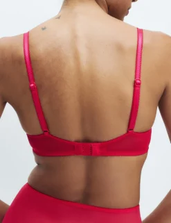 Jasmine Lace Wired Push Up Plunge Bra (A-E)