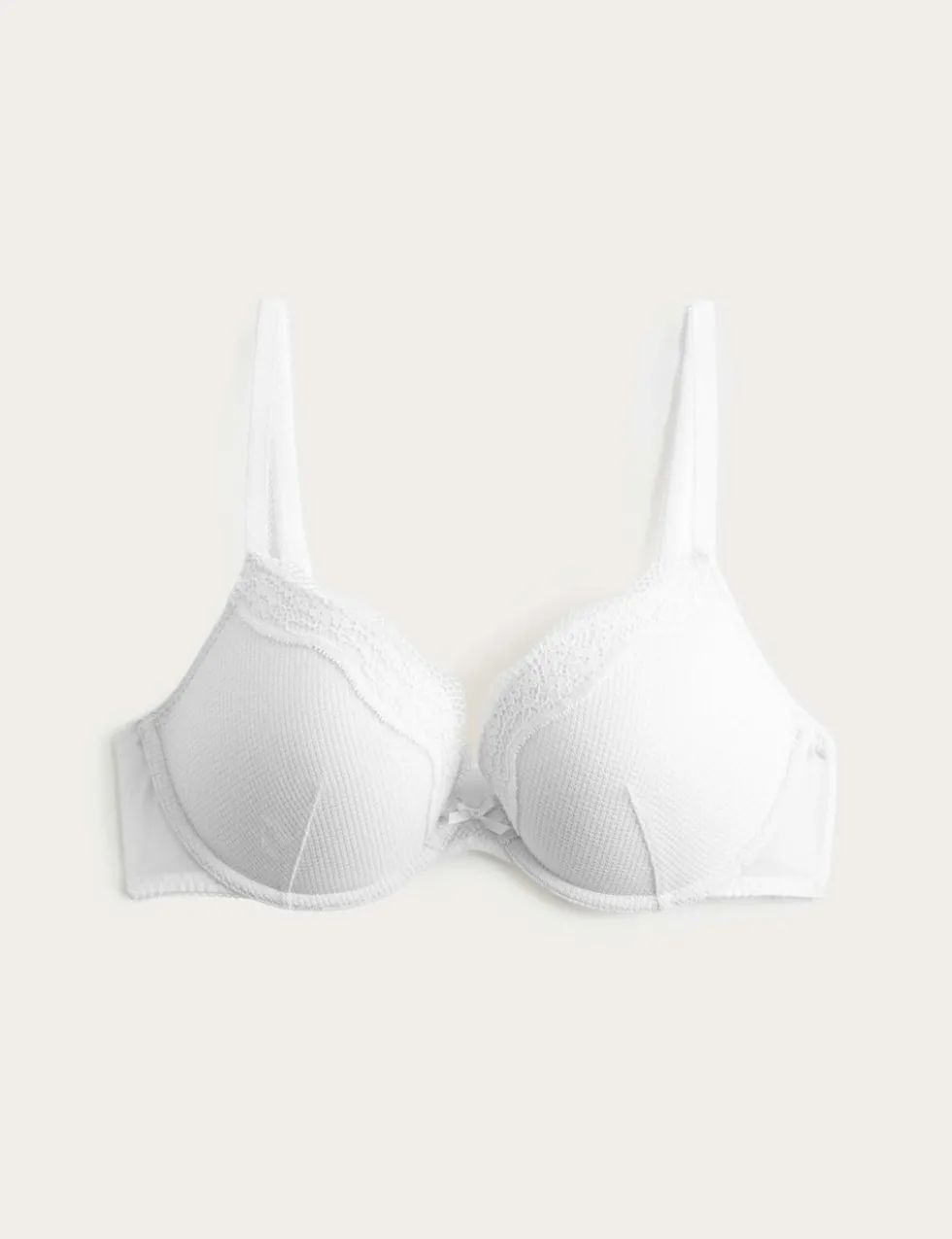 Jasmine Lace Wired Push Up Plunge Bra (A-E)