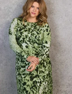 Jersey Animal Print Maxi Dress