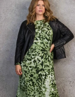 Jersey Animal Print Maxi Dress