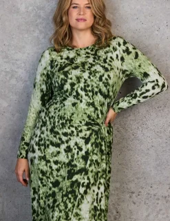 Jersey Animal Print Maxi Dress