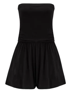 Jersey Bandeau Beach Playsuit