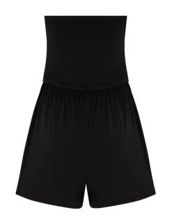 Jersey Bandeau Beach Playsuit