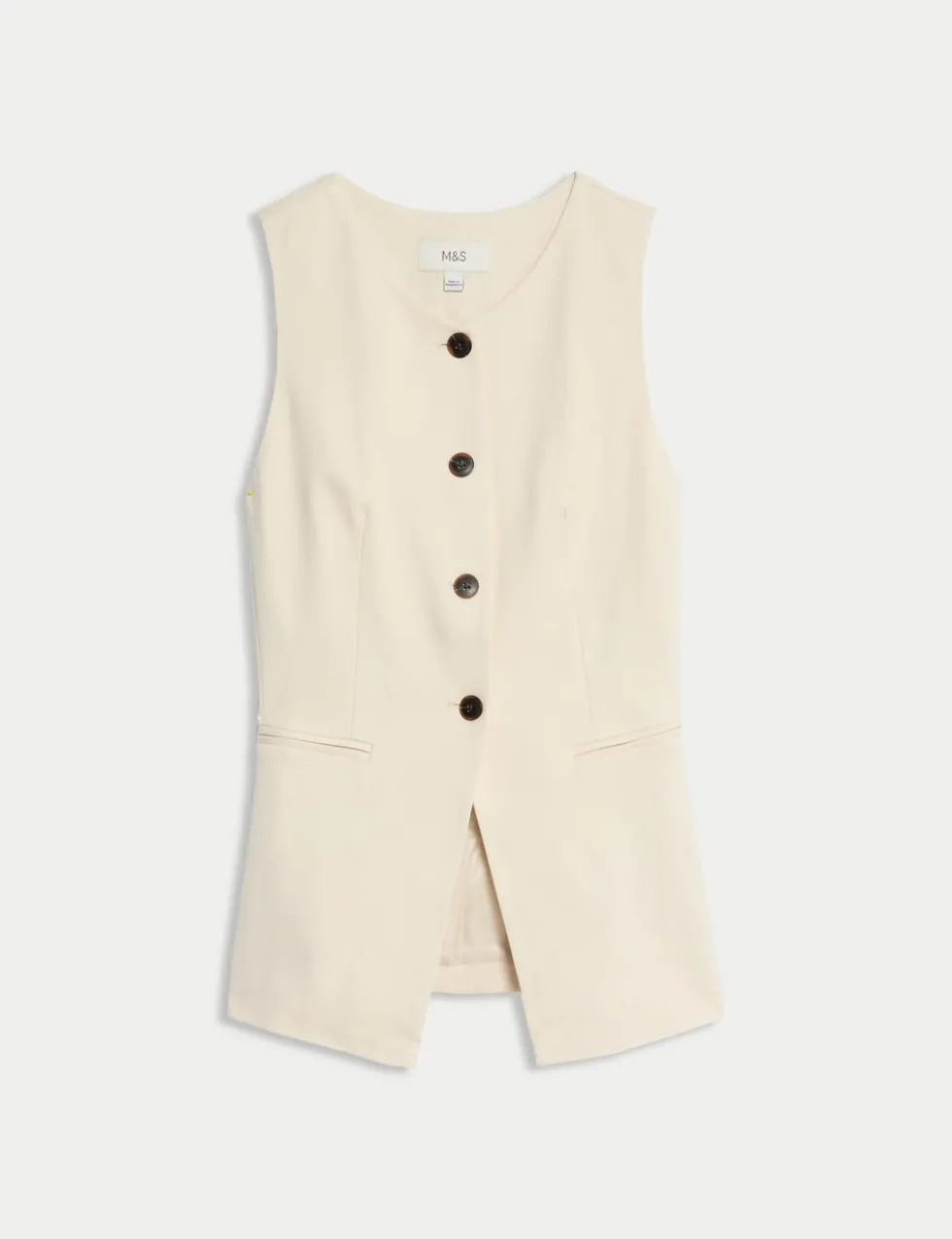 Jersey Collarless Waistcoat