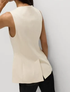 Jersey Collarless Waistcoat