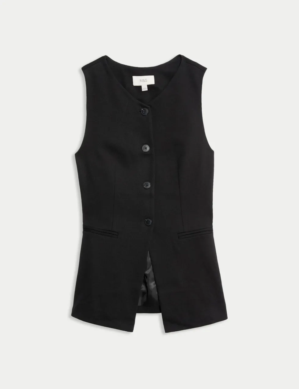 Jersey Collarless Waistcoat