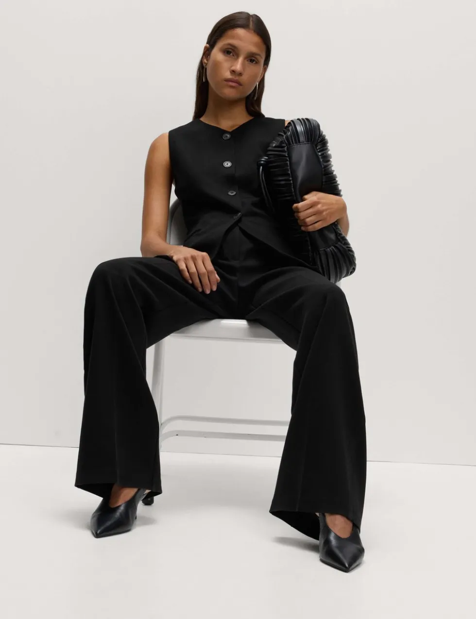 Jersey Collarless Waistcoat