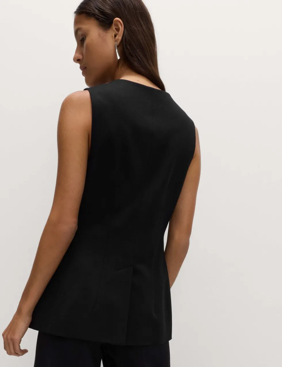 Jersey Collarless Waistcoat