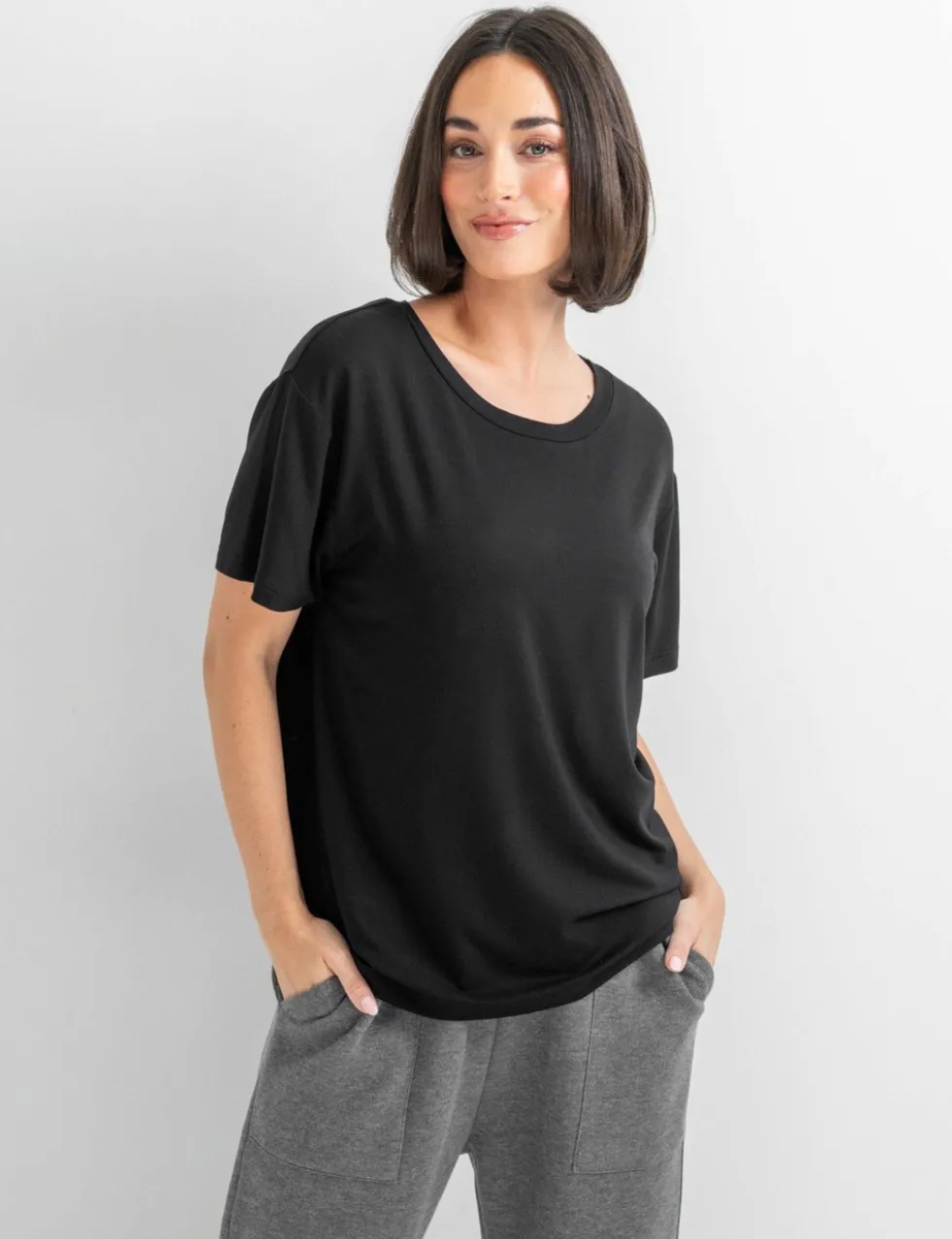 Jersey Cross Back Yoga Top