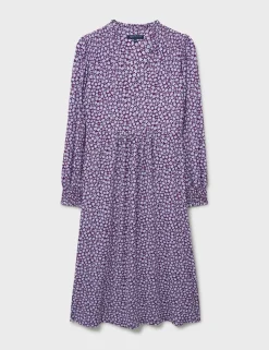 Jersey Ditsy Floral Midi Tea Dress