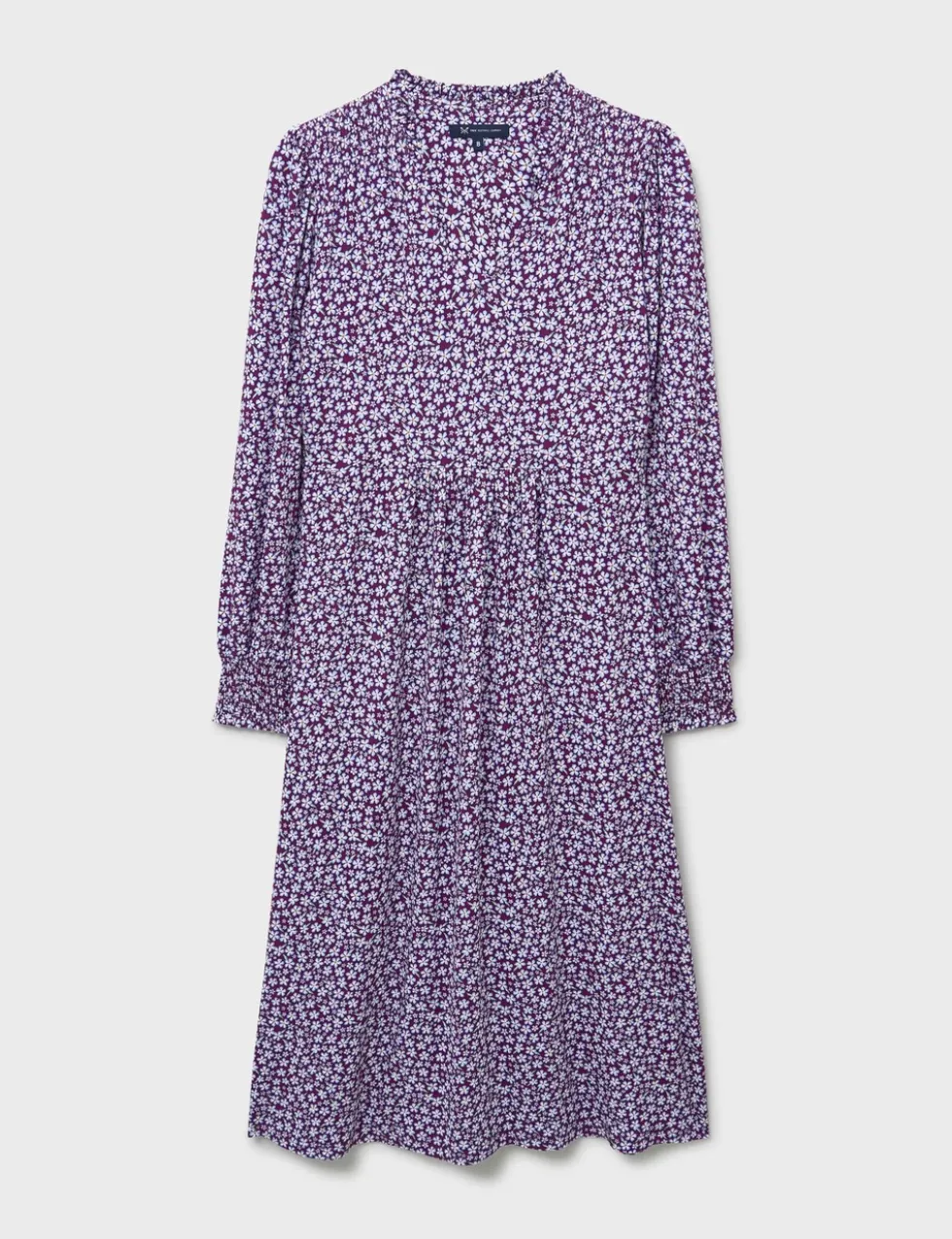 Jersey Ditsy Floral Midi Tea Dress