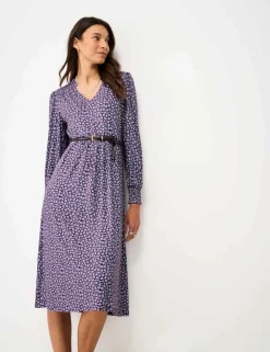 Jersey Ditsy Floral Midi Tea Dress