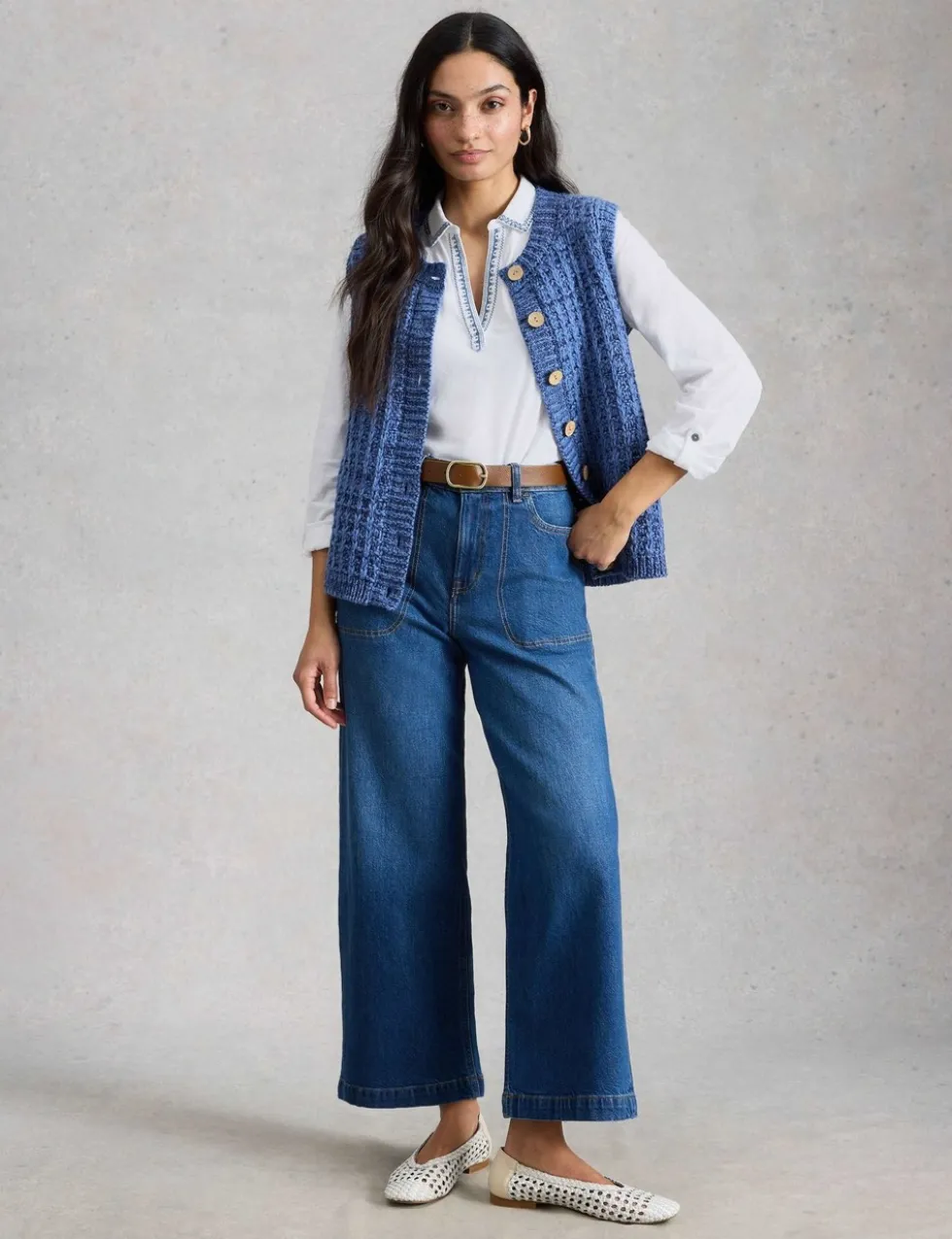 Jersey Embroidered V-Neck Collared Shirt