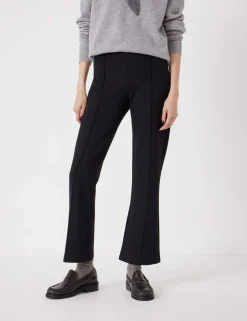 Jersey Flared Cropped Trousers