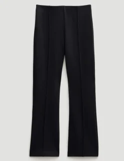 Jersey Flared Cropped Trousers