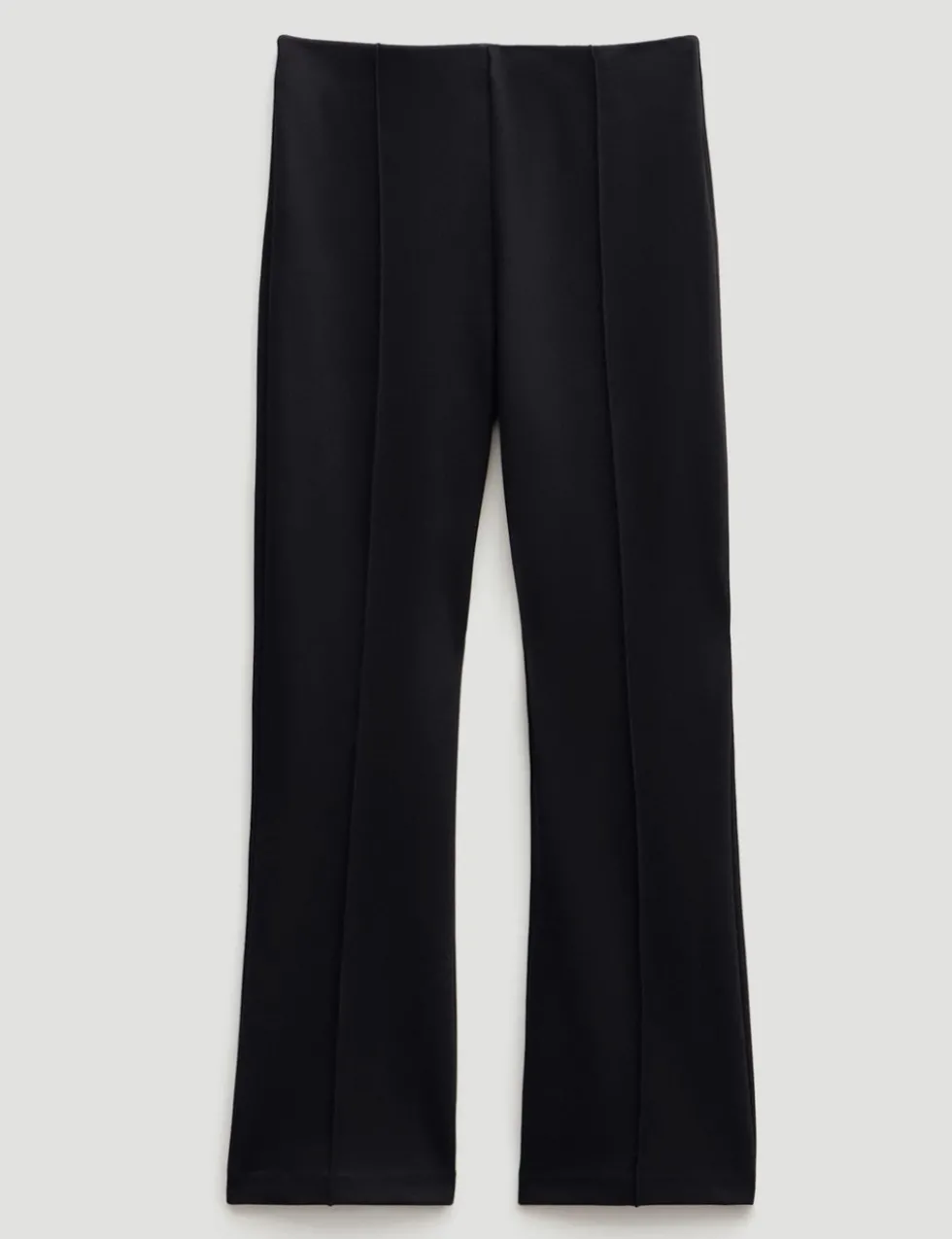 Jersey Flared Cropped Trousers