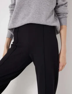 Jersey Flared Cropped Trousers