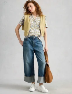 Jersey Floral Collared Shirt