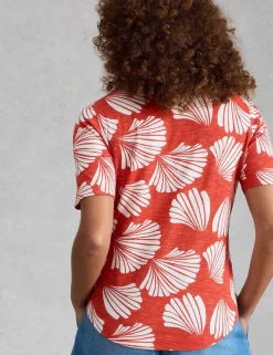 Jersey Floral Collared Shirt