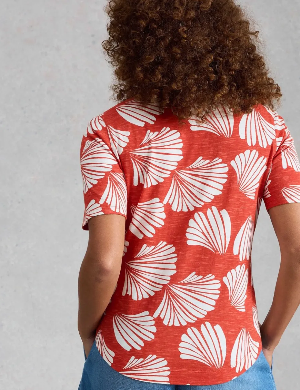 Jersey Floral Collared Shirt