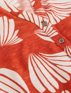 Jersey Floral Collared Shirt