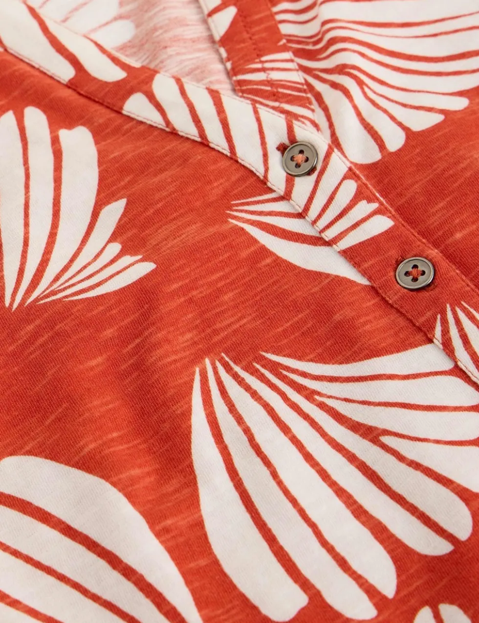 Jersey Floral Collared Shirt