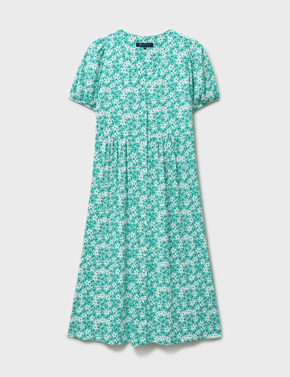 Jersey Floral Midi Tea Dress