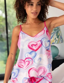 Jersey Heart Print Camisole