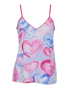Jersey Heart Print Camisole