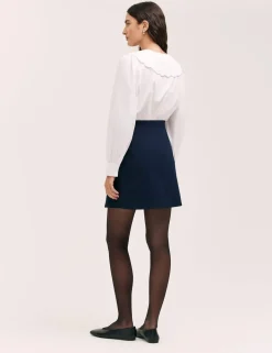 Jersey Mini A-Line Skirt