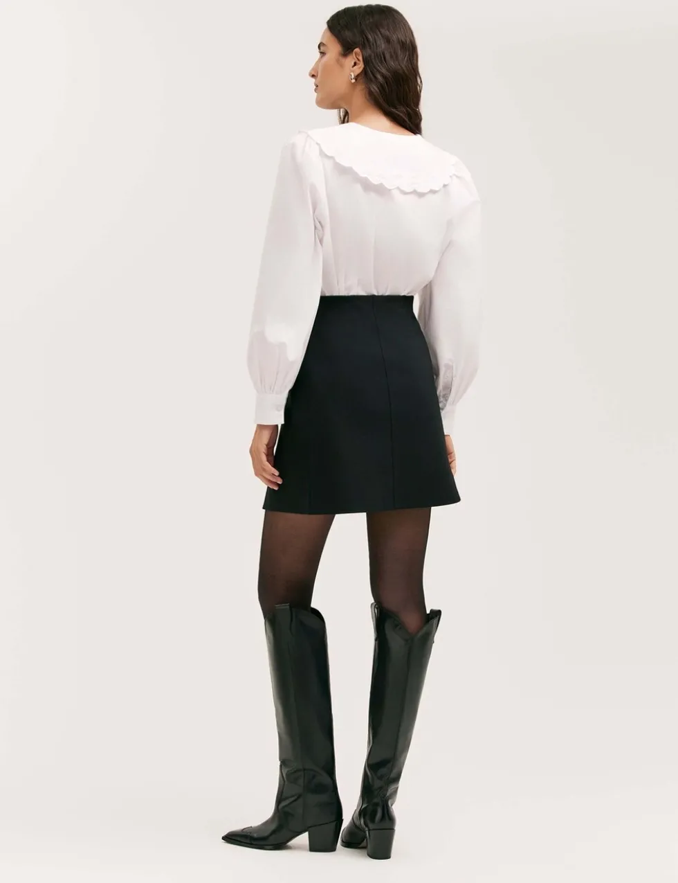 Jersey Mini A-Line Skirt