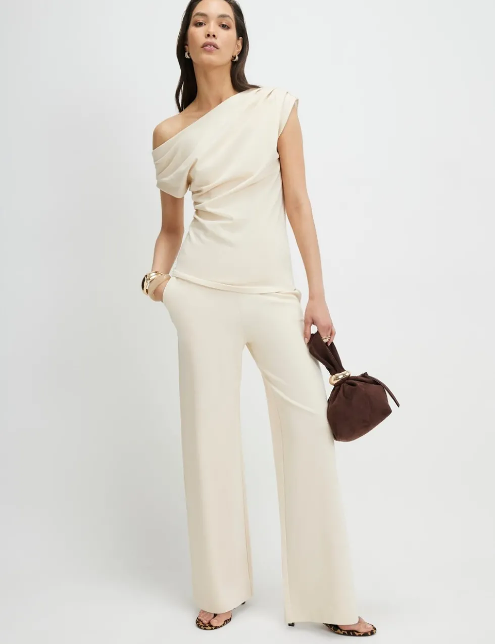 Jersey One Shoulder Top