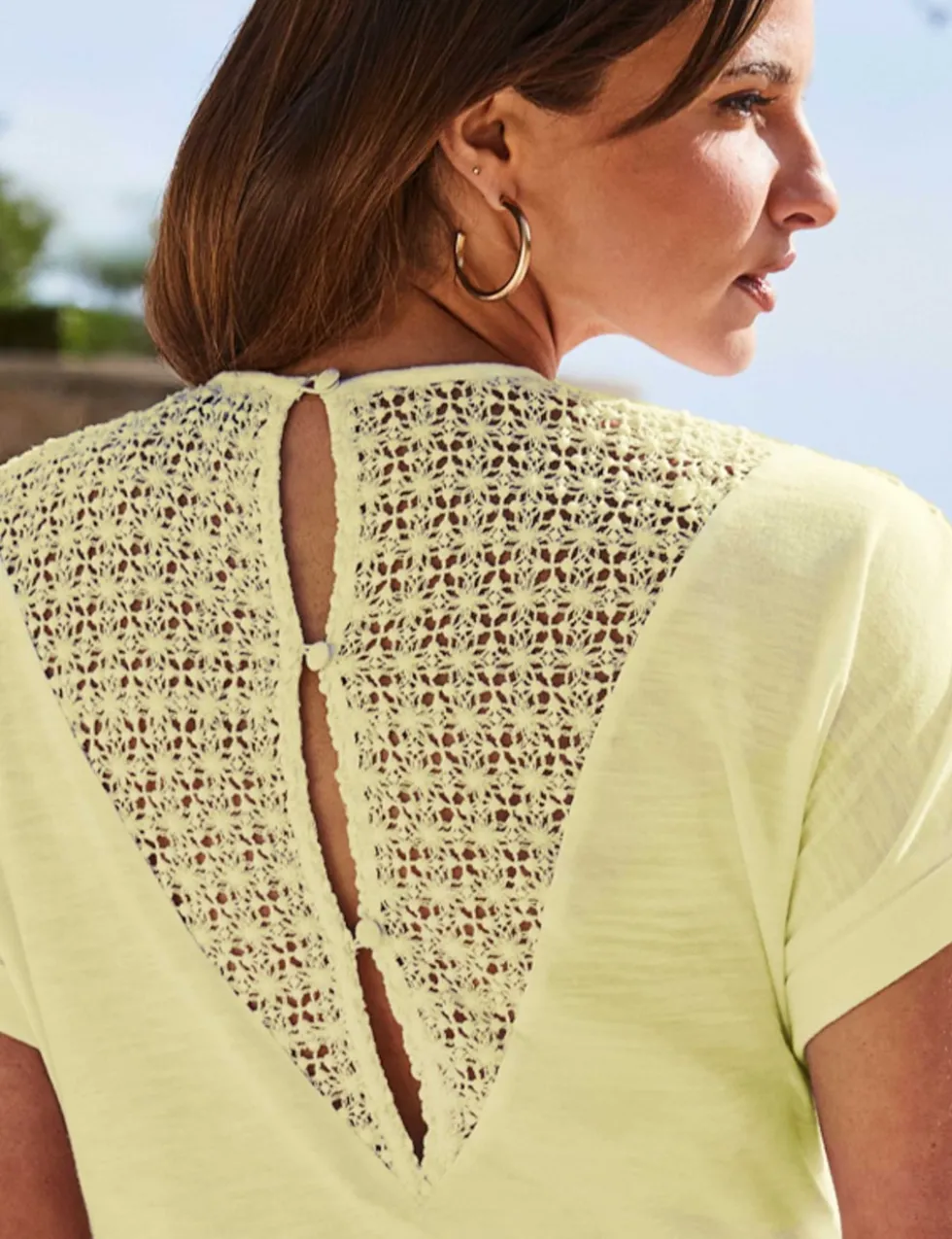 Jersey Open Embroidery T-Shirt
