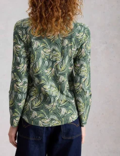 Jersey Print Collared Shirt