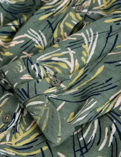Jersey Print Collared Shirt