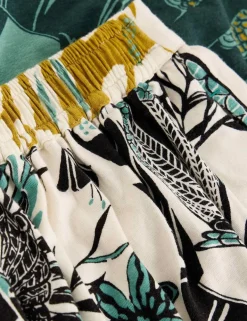 Jersey Printed Maxi Tiered Skirt