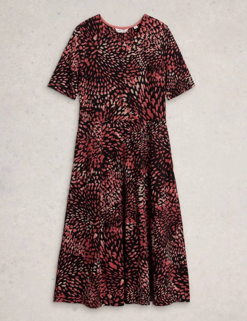 Jersey Printed Midi T-Shirt Dress