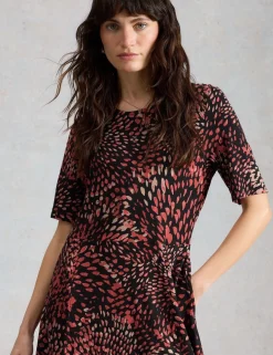 Jersey Printed Midi T-Shirt Dress